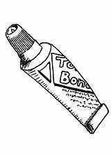 Glue Coloring Tube Pages Edupics sketch template