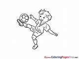 Coloring Soccer Pages Midfielder Sheet Title sketch template