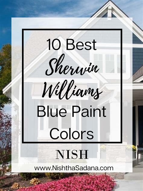 sherwin williams blue paint colors nish  design
