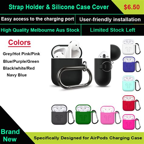 strap holder silicone case cover skin  apple airpod accessories airpods protect