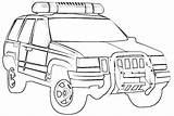Jeep Coloring Pages Police Colouring Cars Van Clipart Car Kids Chevy Printable Truck Color Vehicles Template Print Jeeps Cartoon Sketch sketch template