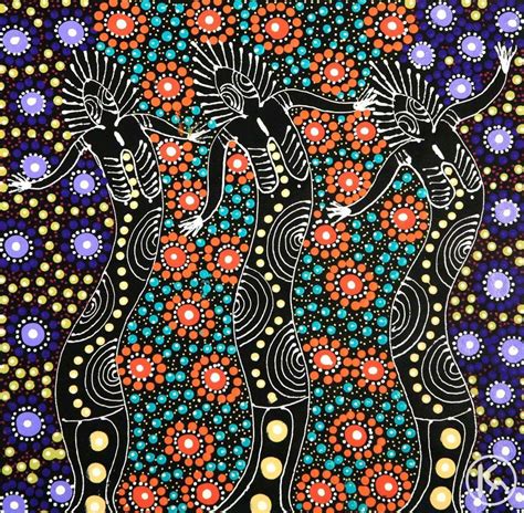 dreamtime art dreamtime sisters  colleen wallace nungari