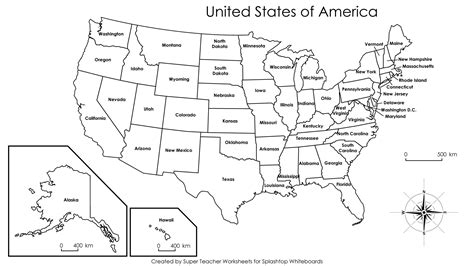 united states map labeled united states map map worksheets