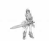 Weapon Female Ragnarok Odyssey Coloring sketch template
