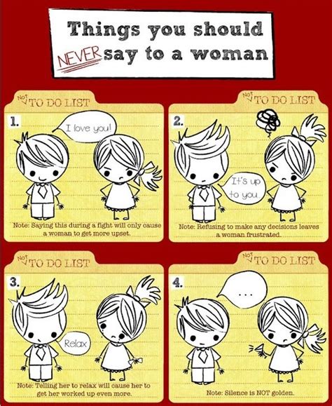 😄 things you should never say to a woman 😄 musely