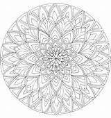Mandala Printable Coloring Complex Pages Getcolorings Color sketch template