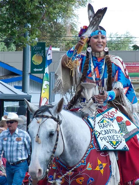 native american princess greets parade spectators at the 1… flickr