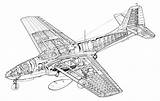 Cutaway Airacomet P59 Conceptbunny Fokker sketch template
