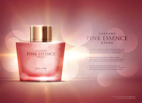 awesome perfume essence advertisement concept design template wi