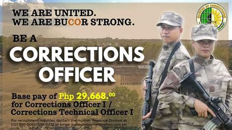 bucor hiring theyre   corrections officer   corrections