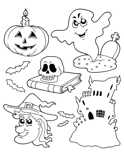 printable halloween coloring pages updated
