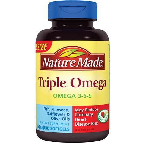 nature  triple omega     softgels ebay