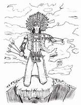 Indio Apache Victorious Pinto sketch template