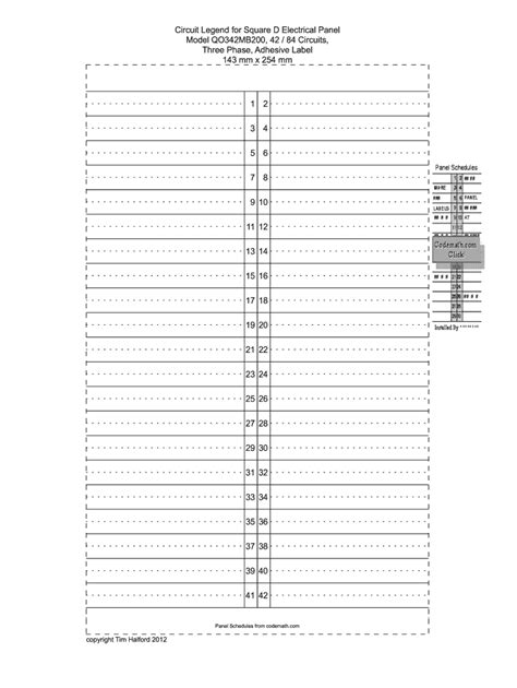 printable circuit panel labels printable templates