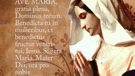 Ave Maria Hymn With Lyrics Latin Youtube