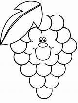 Grapes Bestcoloringpagesforkids sketch template