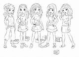 Lego Friends Coloring Pages Characters sketch template