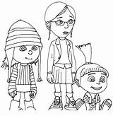 Despicable Coloring Pages Printable Kids Minions Colouring Color Minion Gru Print Sketch His Girls Daughters Patlu Sister Grus Big Motu sketch template