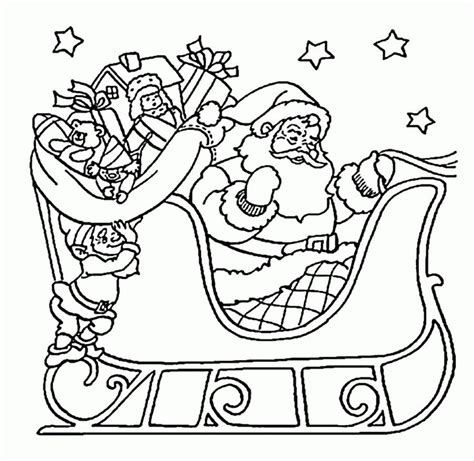 santa coloring pages  coloring pages  kids christmas