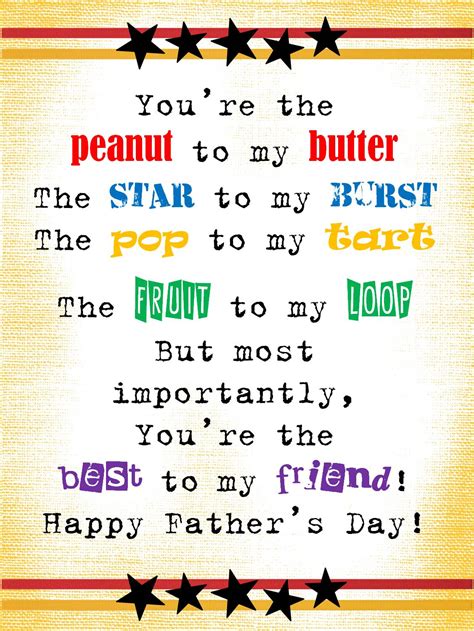 strong armor fathers day poem youre  peanut   butter