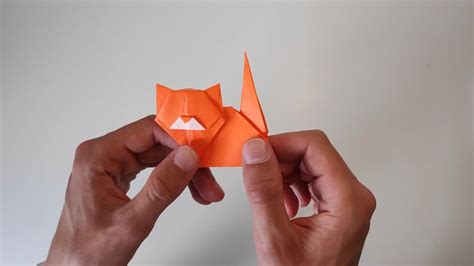 easy origami cat tutorial step  step origami creation house skillshare