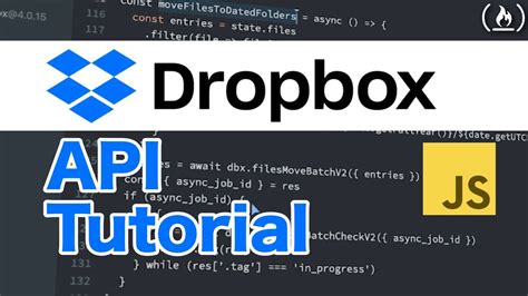dropbox api javascript es tutorial expense organizer youtube