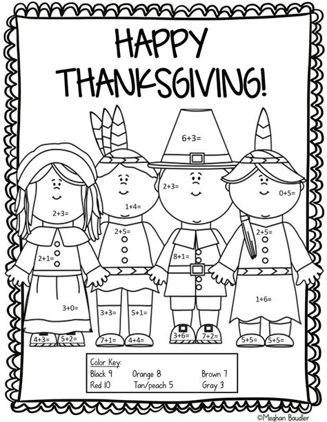 grade thanksgiving coloring pages febi art