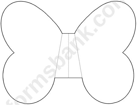 foldable butterfly wing template printable