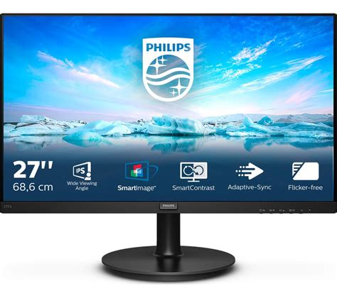 buy philips va full hd  lcd monitor black  delivery currys