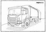 Vrachtwagen Scania Vrachtwagens sketch template