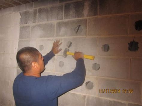 basement wall strengthening w concealed wall pins community forums