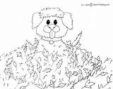 Coloring Fall Pages Kids Printable Autumn Activity Fun Sheets Dog Activities Colouring Print Printables Color Leaves Time Kiwi Drawing Pumpkin sketch template