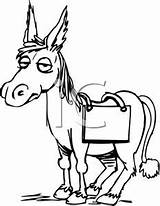 Mule Coloring Ass Getcolorings Clipart Clip Printable Pages sketch template
