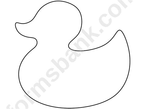duck template printable
