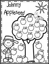 Johnny Appleseed sketch template