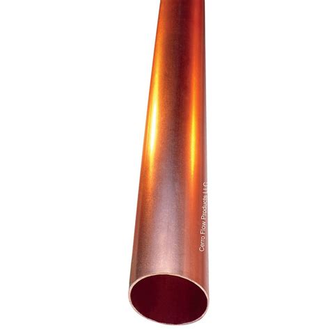 Cerro Copper Pipe Type L 1 2 Inch X 12 Foot Straight Length The Home