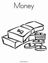 Money Coloring Pages Saving Economics Dollar Kids Great Worksheet Coin Printable Economy Sheets Idea Cursive Colouring Color Sheet Print Bills sketch template