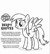 Coloring Derpy Hooves sketch template