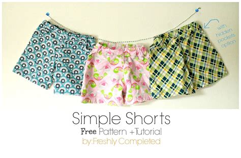 simple shorts  pattern tutorial