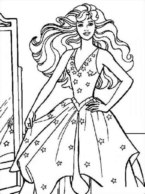 fun coloring pages barbie coloring pages