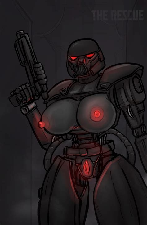 rule 34 berrythelothcat dark trooper droid holding object imperial
