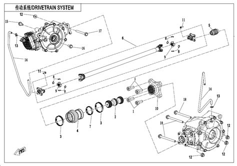 diagram  cfmoto uforce  cfuu drivetrain system   cfmoto usa parts
