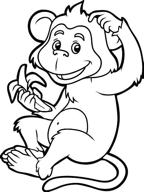 coloring pages cute baby monkey coloring pages