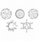 Influenza Vector Viruses Vectors Coronavirus Medical Concept sketch template