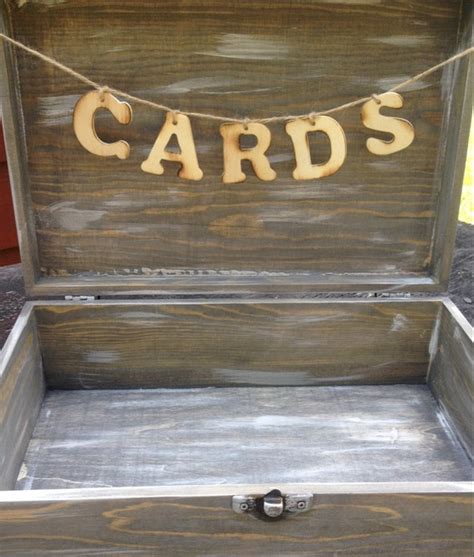 wooden card box sign cards banner