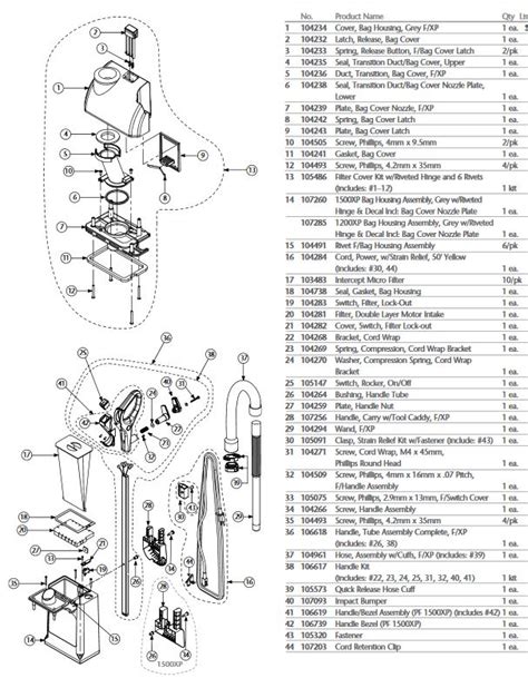 miele vacuum parts diagram
