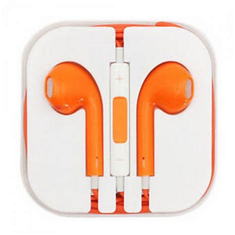 smaaa ayfon  maa mayk orange earpods earphone apple iphone   mic price  souq  saudi