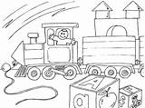 Coloring Train Toy Pages Large Trains Edupics sketch template