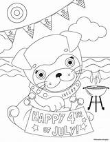 July Coloring Pages 4th Bbq sketch template