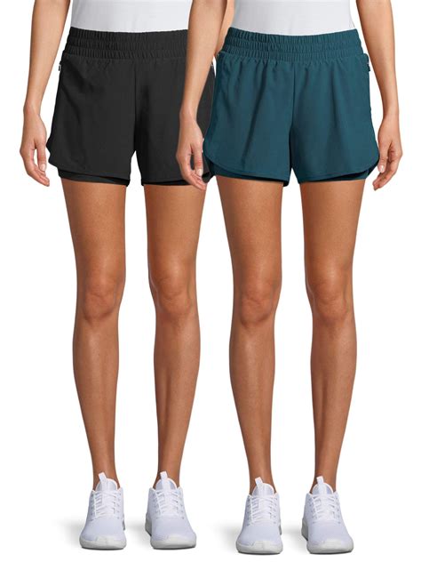 athletic works womens performance running shorts  pack walmartcom